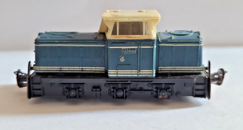 OVP Zeuke 545/50/1 TT CSD Diesellok T334-0508 blau in akzeptablem Zustand DDR | Condition: Als Ersatzteil / defekt
