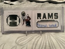 2018 Panini National Treasures Collegiate Michael Gallup Under Armour Logo Auto!