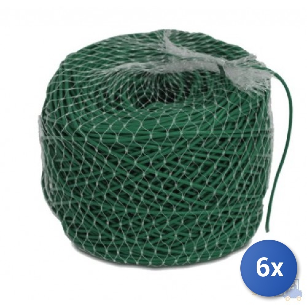 Stock 6x Tubetto Verde PVC 3mm Mastergarden: Legacci Orto Professionali