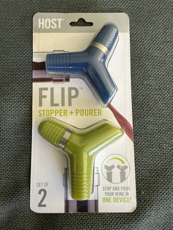 Host Flip Wine Stopper And Pourer
