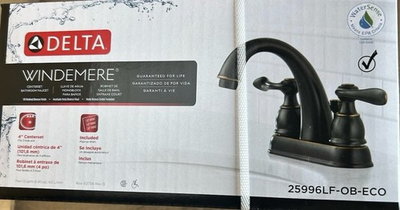 #ad #ad Delta Windemere 25996LF OB ECO 4 in. Centerset Faucet Oil Rubbed Bronze $59.99