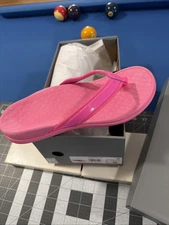 Vionic Tide Sandal Women’s 9.5 Wide Pink Comfort Slip-On Flip-Flop - New