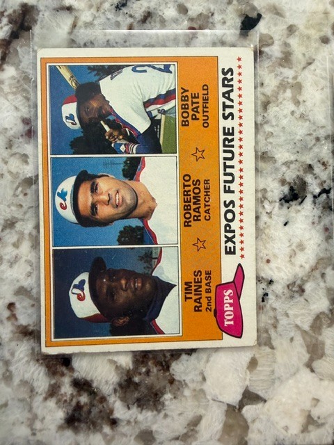 1981 TOPPS MLB BASEBALL ROOKIE CARD MONTREAL EXPOS TIM RAINES #479