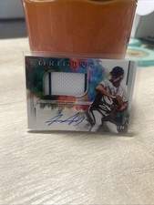 2022 Panini Chronicles Origins Rookie Jumbo Material Autographs Aaron Ashby /99