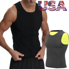 Camiseta de compresi n para hombre, camiseta sin mangas ajustada adelgazante
