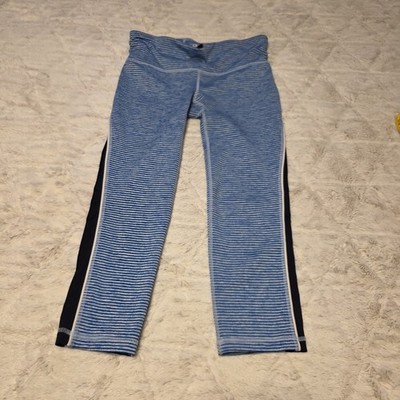 Gap fit Capri Leggings Size Extra Small XS High Rise Blue Euc