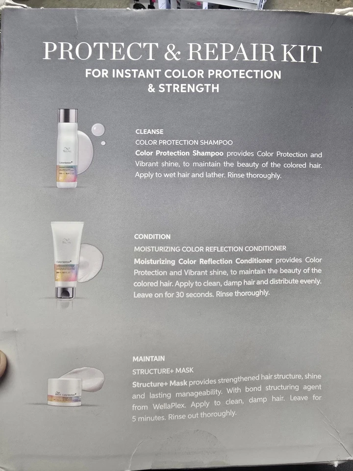 Wella ColorMotion 3 Pc. Set Shampoo Conditioner & Hair Mask New In Box - Image 4 of 4