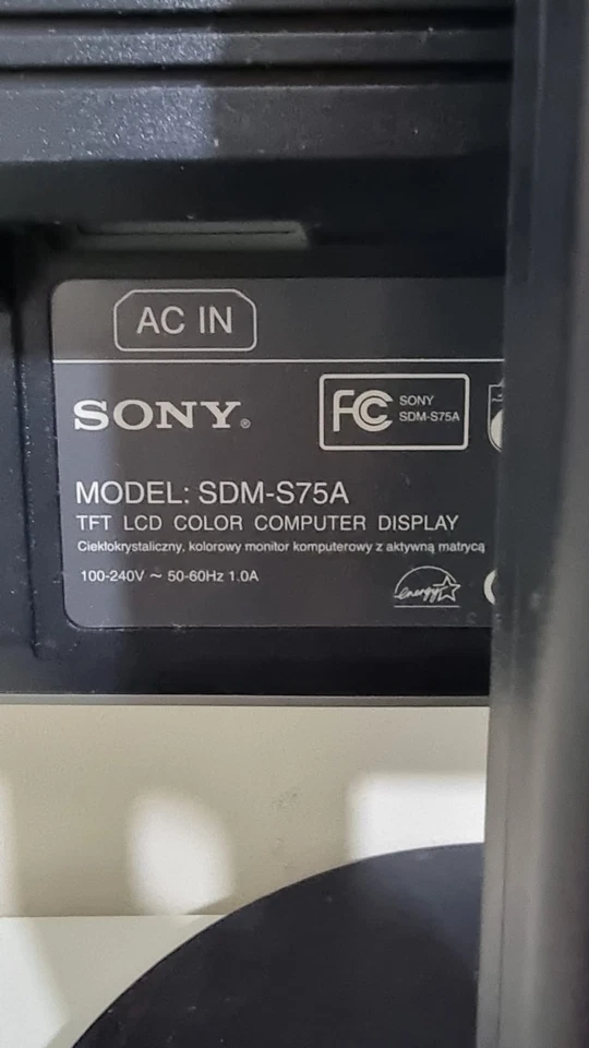 Sony Monitor SDM-S75A - Image 3 of 4