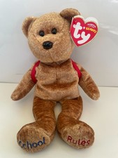 TY Beanie Baby 123's the School Bear 40655 8" TALL ****NEW