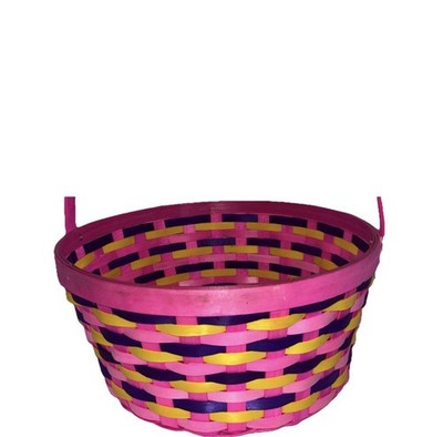Pink Blue Yellow Happy Easter Basket (SHIP IN 24)