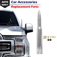 5.3 Inch Chrome Bullet Antenna 50 Cal Caliber For Ford Mustang 1979-2009 Screw