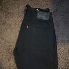 Levi's Men's Slim Fit Straight Leg Dark Wash Black Denim Jeans 5-Pocket — photo 2