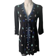 Free People Stargazer Swing Embroidered Mini Dress, Boho, Size Medium