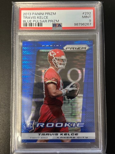 2013 Panini Prizm - Rookie Travis Kelce #292 Blue Pulsar Prizm (RC)