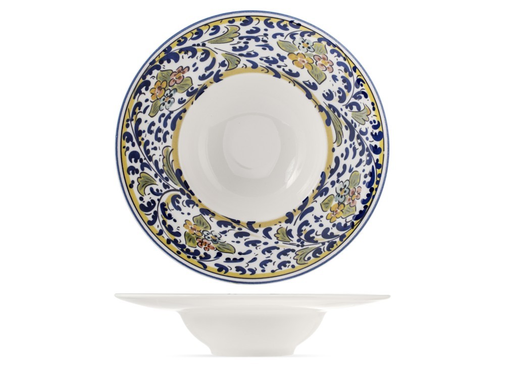 H&H Pasta Plate Florence in Decorated Porcelain 27 cm