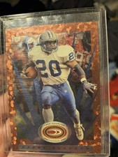 Barry Sanders Rare Red Refractor Card 1999 Donruss#38$$