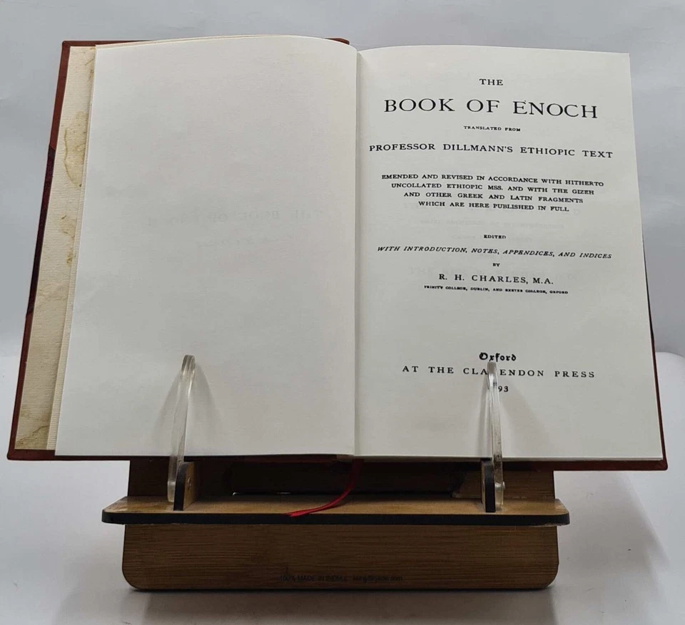 The Book Of Enoch 1893 By Dillmann, R. H. Charles [Leather Bound] - Image 3 of 4