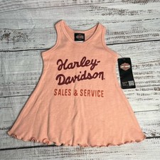 Harley Davidson 9-12 Month Baby Girls Tank Top Dress Sales Service Biker Baby