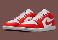 Nike Air Jordan 1 Low SE Chile Red White II9813-600 Men's Shoes NEW