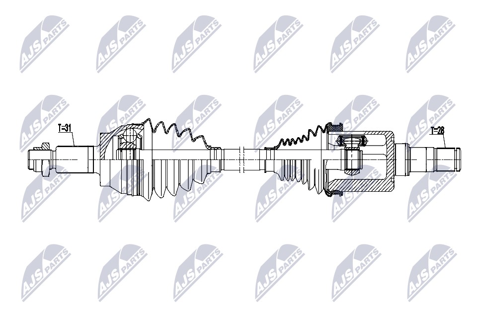 DRIVE SHAFT NPW-LR-029 FOR LAND ROVER RANGE/VELAR JAGUAR PT204204DTA 2.0L 4cyl - Image 10