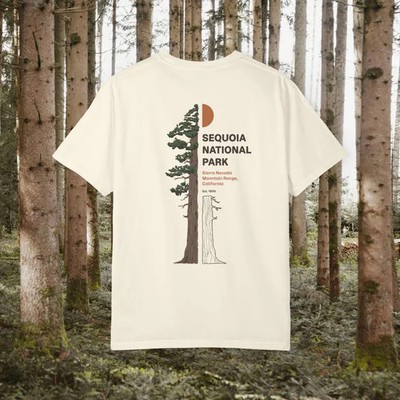 Sequoia National Park Vintage Tree Comfort Tee Nature Forest