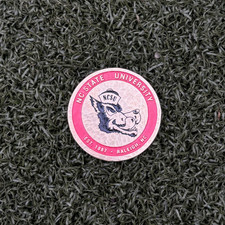 Custom 'NCSU Wolfpack' Golf Ball Marker Hand-Hammered and Engraved NC State