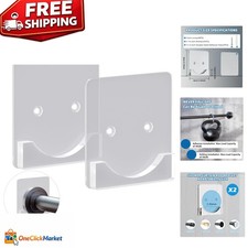 Durable Shower Curtain Rod Holders Set - 2-Pack with Installation Flexibility