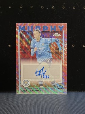 2024-25 Topps Chrome Women's UWCL Auto Rose Gold Wave Lily Murphy Rookie 18/50