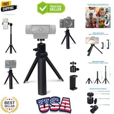 Lightweight Mini Tripod for Camera/Phone/Webcam, Extendable Stand, for Logite...