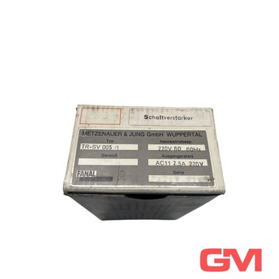 Metzenauer&Jung Fanal Schaltverstärker TR-SV 005/1 switching amplifier 220V