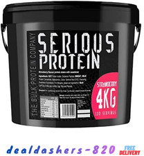 SERIOUS PROTEIN – Protein Powder – 4kg – Low Carb – Supports Lean Muscle Growth 10.62 per kilo