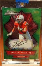 2021 Wild Card Alumination - Autographs Jaelan Phillips Green /75 RC 1/1 ON EBAY