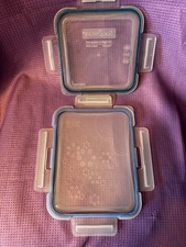 Snapware Storage 1 Rectangular  1 Square Replacement Lids  LOT OF 2 LIDS ONLY