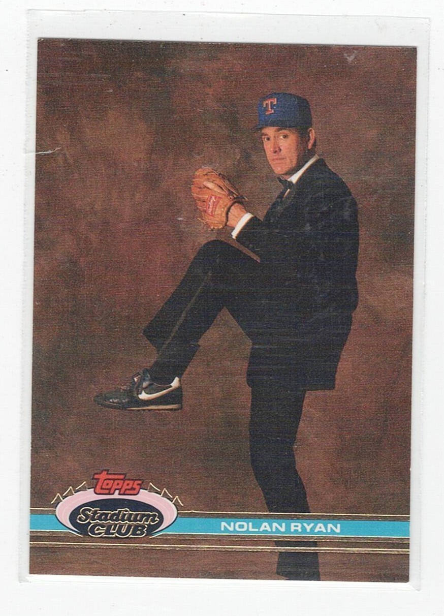 1991 TOPPS STADIUM CLUB NOLAN RYAN #200 TUXEDO CARD