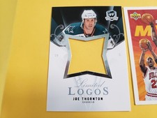Joe Thornton San Jose Sharks 2007 - 2008 UD The Cup Limited Logos Blank Back