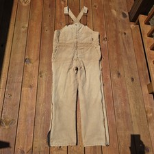 Vintage Walls Zero Zone Insulated Bib Overalls Brown Duck Medium Reg USA Faded