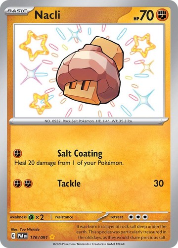NACLI 176/091 PALDEAN FATES POKEMON (SHINY RARE, NM)