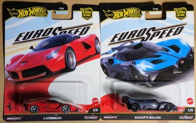 Hot Wheels Premium Car Culture LaFerrari & Bugatti Bolide Euro Speed 2025