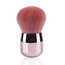 Foundation Brush, Large Pink Powder Brush Flat Arched Premium Durable Kabuki Mak