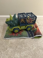 Dinosaur Truck With Dinosaurs And Road Track