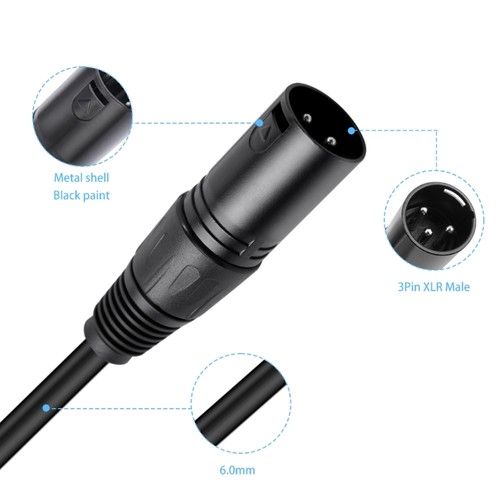 Interconnects Cable 3 Pin Male to 5 Pin Female DMX512 Cable for DJs and Musician - Picture 4 of 8