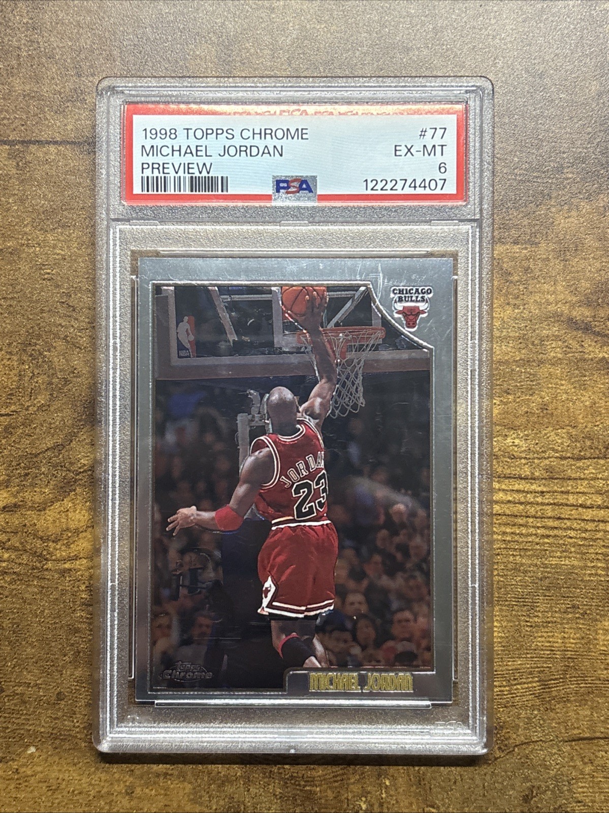 1998-99 Topps - Chrome Preview Michael Jordan #77