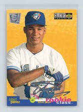 1995 UD Collector's Choice SE Silver Signature #14 Robert Perez - Blue Jays (W)