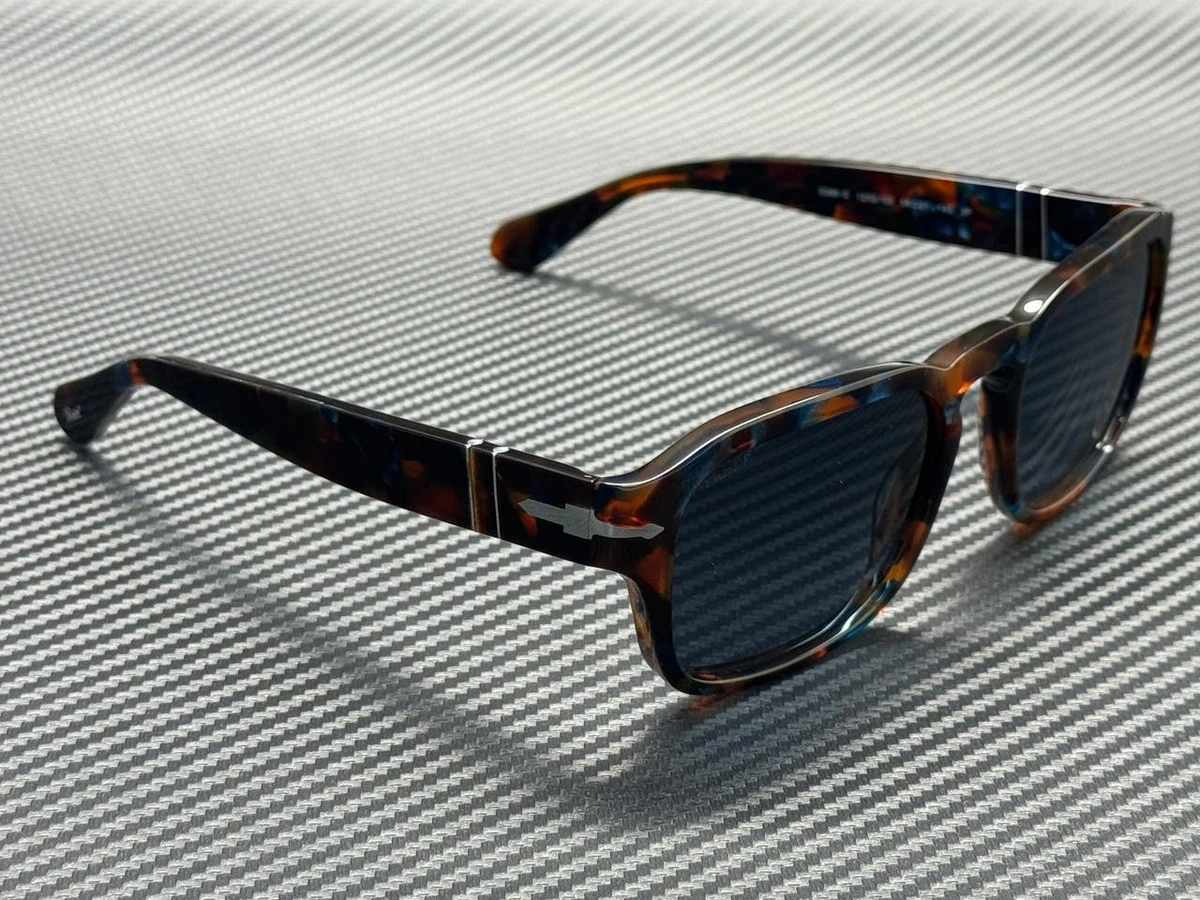 PERSOL PO3386S 1232S3 Tortoise Brown Pearl Blue Polarized Men's 56 mm Sunglasses