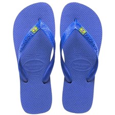 Havaianas Unisex Brazil Flag Top Thong Flip Flops Sandals Blue Size 7/8W - 6/7M