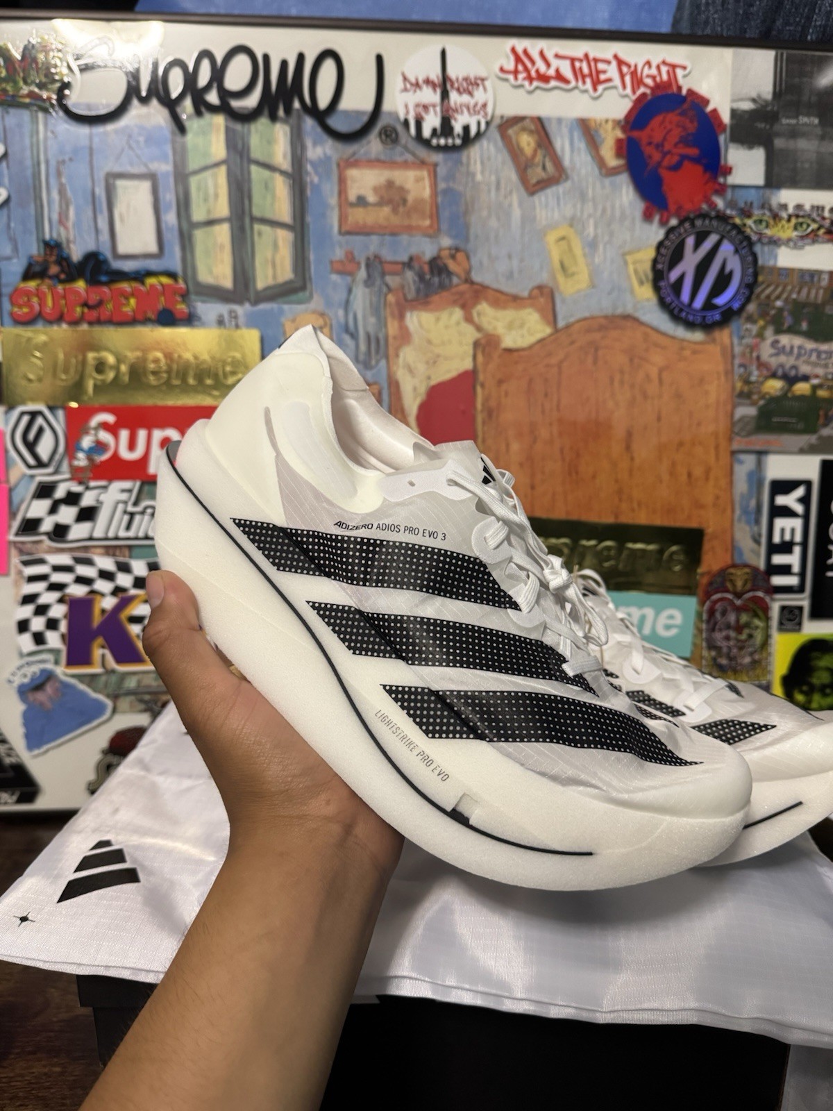 adidas Adizero Adios Pro EVO 3 White Black Kh7678