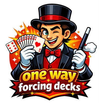 Bicycle Red One-Way Forcing Deck - USPCC - 52 identische Karten - Ace-King/Jokers
