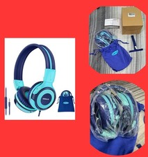 SIMOLIO Kids Headphones for School Travel Bright Mint BRAND NEW SMOKE FREE HOME