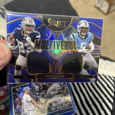 Rico Dowdle 2025 Select Multiverse Dual Patch Blue Cowboys Panthers MVJ-RDE