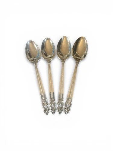4 INTL Sterling Silver Royal Danish 6" Tea Spoon